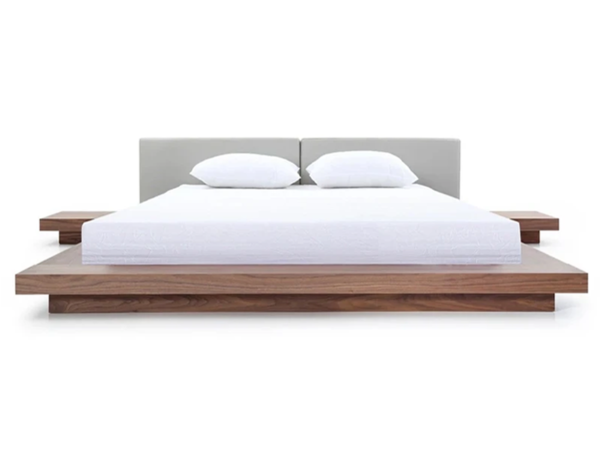 Brisk Double Bed - Walnut
