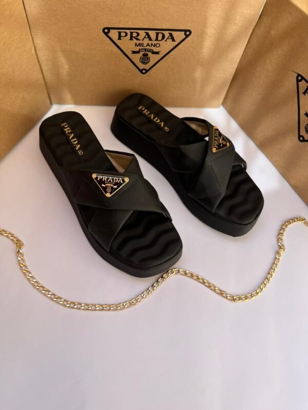 PRADA WEDGES slippers for women, casual wear