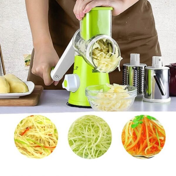 Vegetable Chopper, Vegetable Shredder,Hand Crank Vegetable Cutter Grater Food Processors with Stainless Steel Blade,for kitchen tool, Vegetable Chopper, Vegetable Shredder,Hand Crank Vvegetable - Image 2
