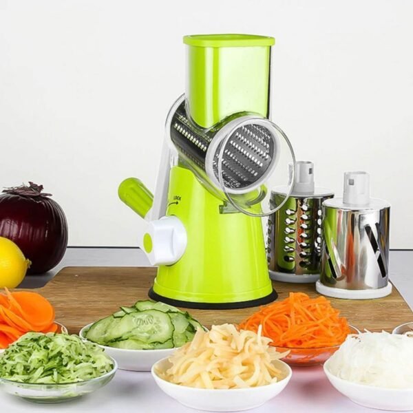 Vegetable Chopper, Vegetable Shredder,Hand Crank Vegetable Cutter Grater Food Processors with Stainless Steel Blade,for kitchen tool, Vegetable Chopper, Vegetable Shredder,Hand Crank Vvegetable - Image 4