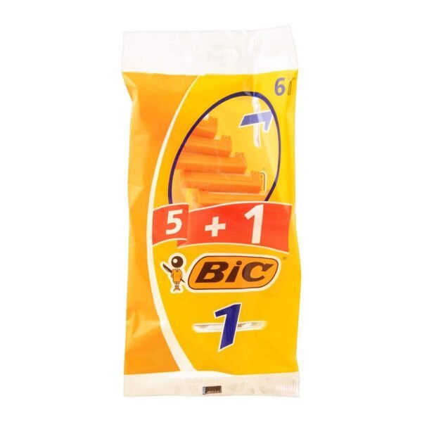 BIC 1 Classic Disposable Razor, 5+1 Pack