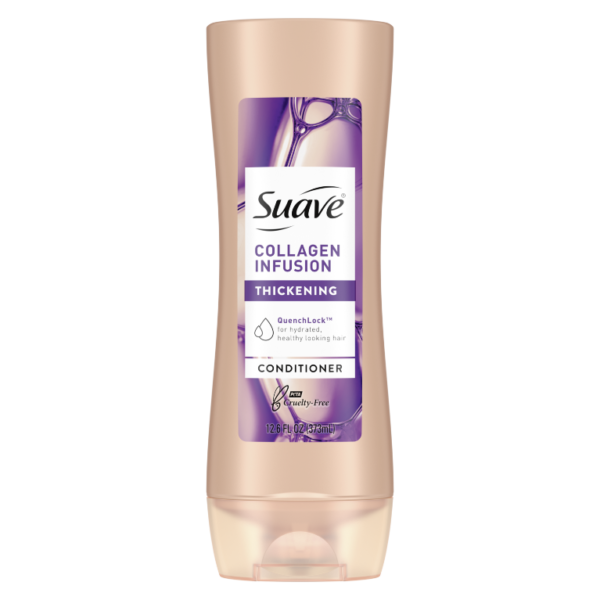 Suave Collagen Infusion Thickening Conditioner, For Fine + Flat Hair, 443ml
