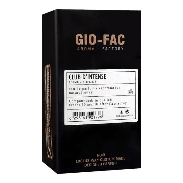 Giorgio Gio-Fac Club D'Intense Eau De Perfume, For Men, 100ml - Image 2