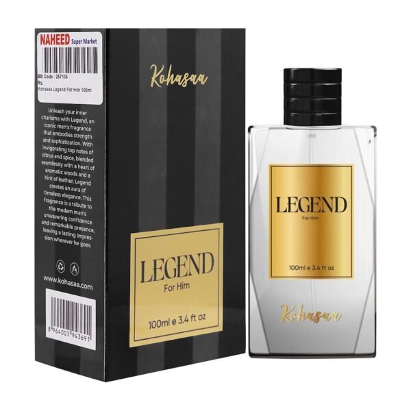 Kohasaa Legend Eau De Perfume, For Him, 100ml - Image 2