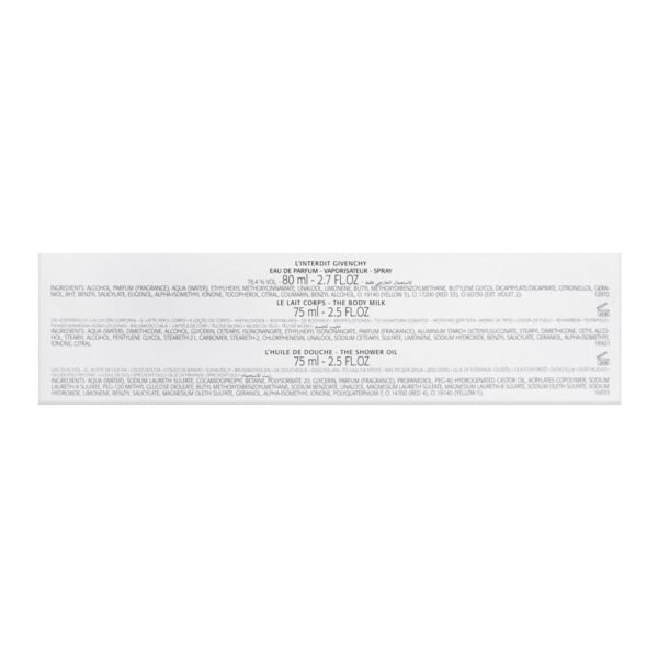Givenchy I Interdit Set For Women Eau De Parfum, 800ml With Shower Gel 75ml And Body Milk 75ml - Image 4