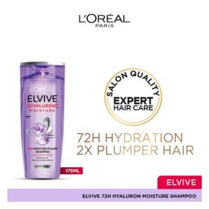 L'Oreal Paris L'Oreal Paris Elvive Hyaluron Moisture 72H Moisture Filling Shampoo, 175ml