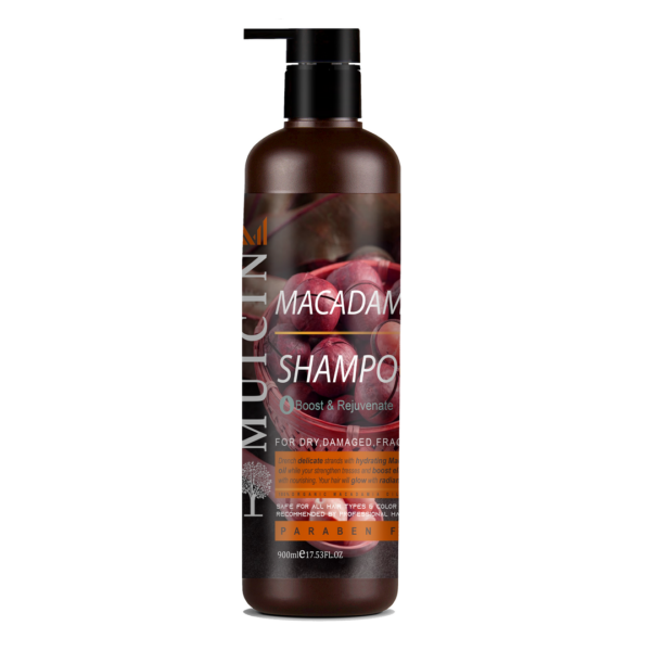 Muicin Macadamia Oil Boost & Rejuvenate Shampoo, For Dry, Damaged & Fragile Hair, 900ml