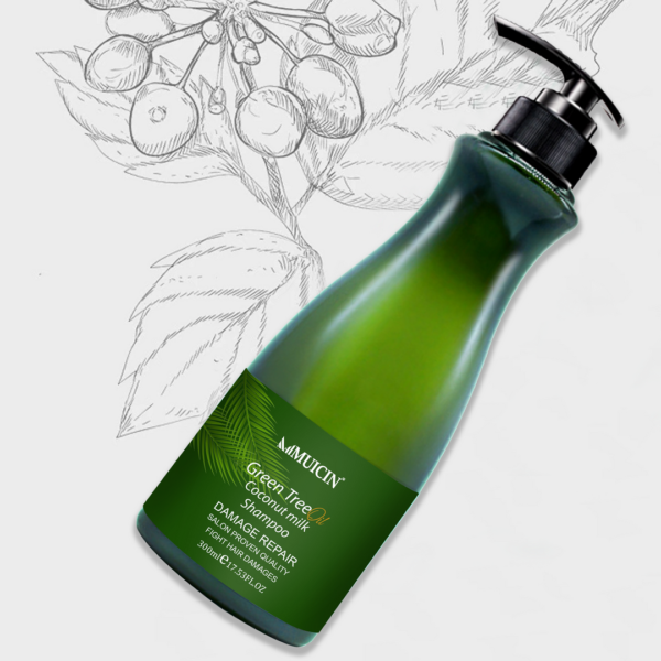 Muicin Green Tree Oil Coconut Milk Damage Repair Shampoo, Fight Hair Damage, 300ml - Image 3