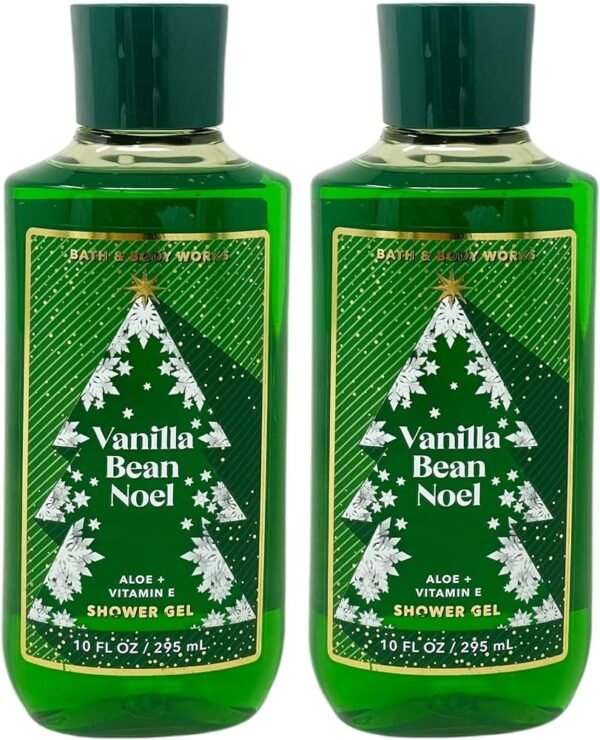 Bath & Body Works Vanilla Bean Noel Aloe + Vitamin E Shower Gel, 295ml - Image 2