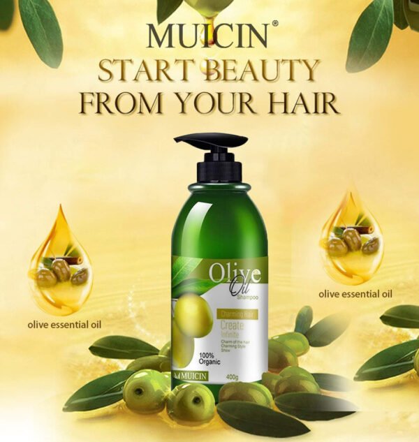 Muicin Olive Oil Charming Hair Shampoo, Charming Hair, 400g - Image 3