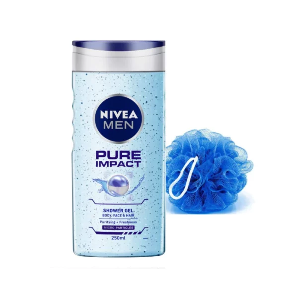 Nivea Men Pure Impact Purifying + Mineral 3-In-1 Shower Gel, 250ml - Image 2