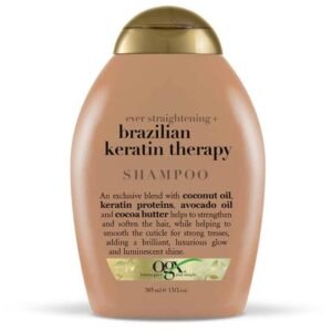 OGX Ever Straightening + Brazilian Keratin Smooth Shampoo Helps To Strengthen & Soften Hair 385ml