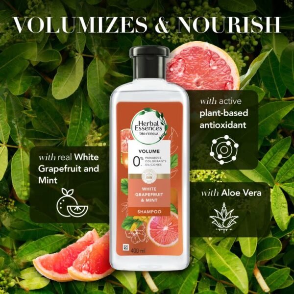 Herbal Essences Bio Renew White Grapefruit & Mint Volume Shampoo, 400ml - Image 3