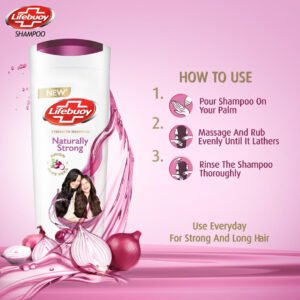 Lifebuoy Naturally Strong Onion + Aloe Vera Strength Shampoo, 175ml