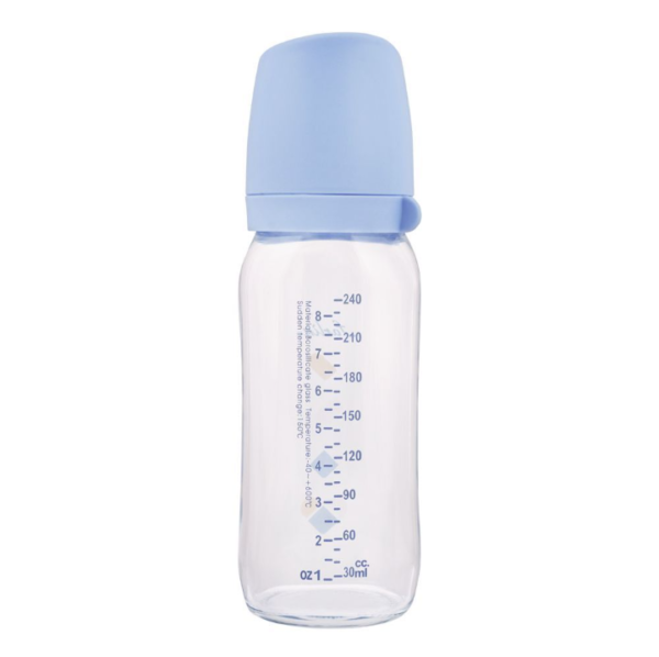 Farlin Wide Neck A-33 Glass Feeding Bottle, 240ml