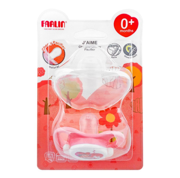 Farlin J Aime Chu Chu Cherry Natural Pacifier, 0 Months