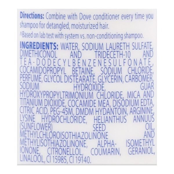 Dove Dryness Care Nourishing Shampoo, For Dry & Rough Hair, 360ml - Image 3