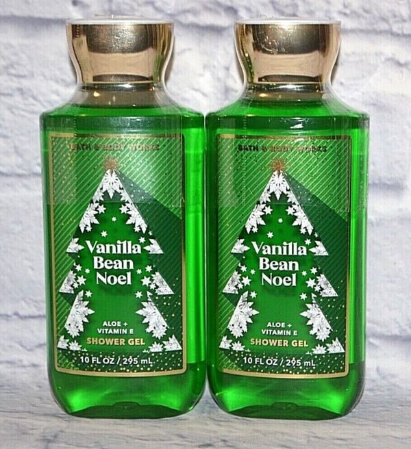 Bath & Body Works Vanilla Bean Noel Aloe + Vitamin E Shower Gel, 295ml - Image 3