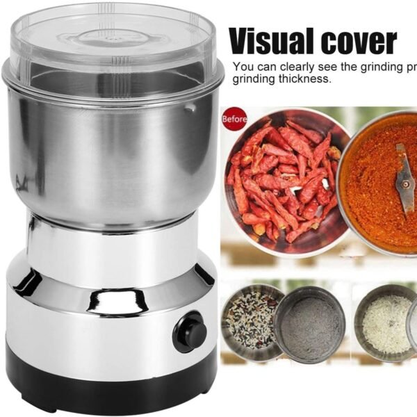Multifunctional Coffee Machine Electric, Spice Grinder & Blender Nuts, Beans, Coffee, Masala Chopper Mixie 150 Watt Powerful Motor - Image 3