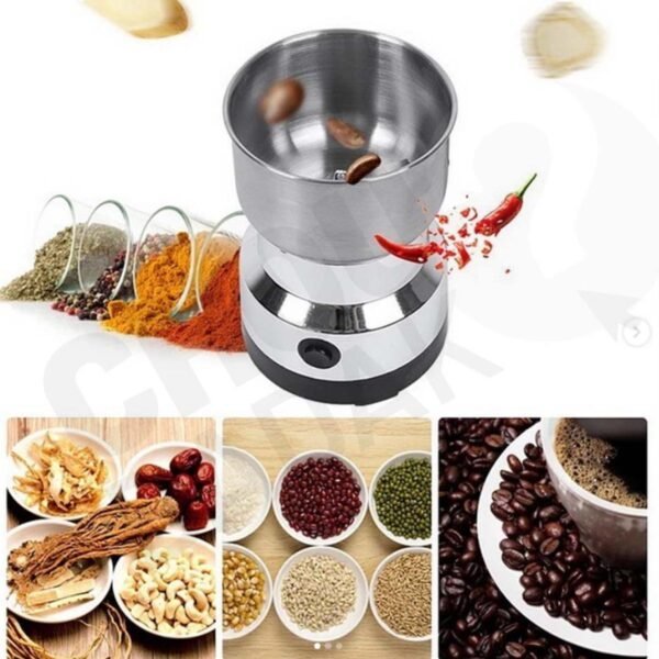Multifunctional Coffee Machine Electric, Spice Grinder & Blender Nuts, Beans, Coffee, Masala Chopper Mixie 150 Watt Powerful Motor - Image 4