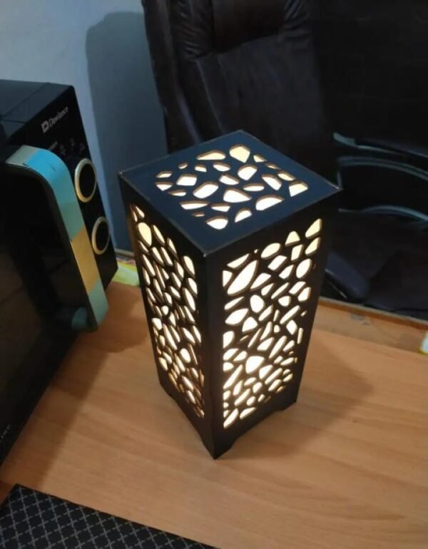 3D Laser Wooden Cutting Lamp - Image 2