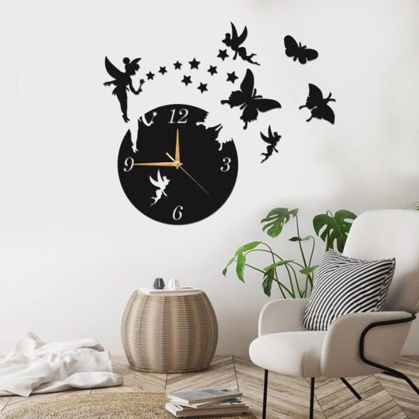 Fairy Butterfly Design Wall Clock - Image 2