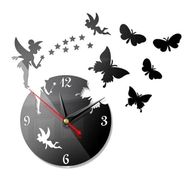 Fairy Butterfly Design Wall Clock