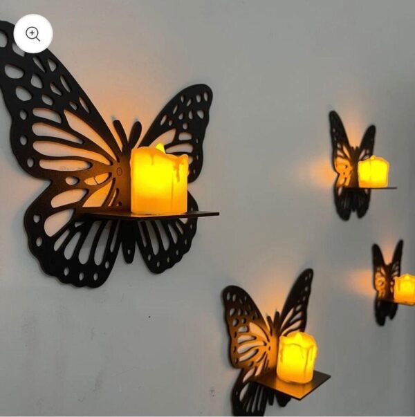 Butterfly Wall Decor Candles - Image 2