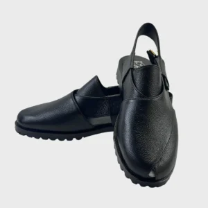 Peshawari Chappal in black color