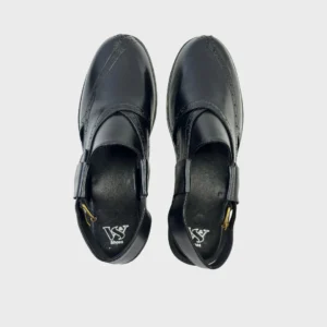 WalkinStyle Peshawari Chappal In Black Color