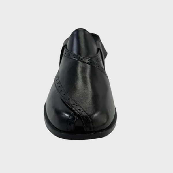WalkinStyle Peshawari Chappal In Black Color - Image 2