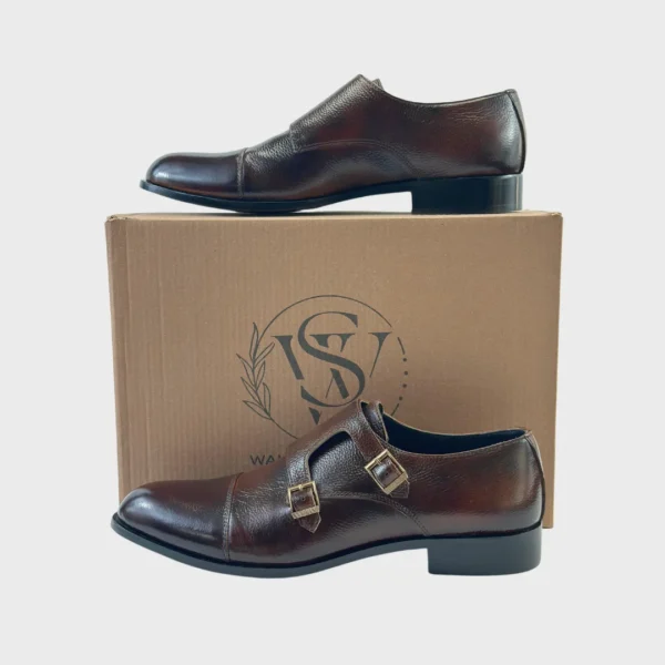 WalkinStyles-Dress shoes in dark brown color - Image 5