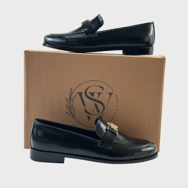 WalkinStyles- Black Formal Dress Shoes - Image 2