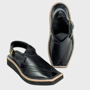 Black Signature Peshawari Chappal