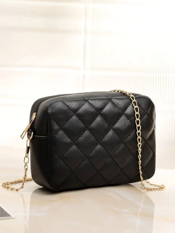 Urban Chic Crossbody Bag - beige & White - Image 3