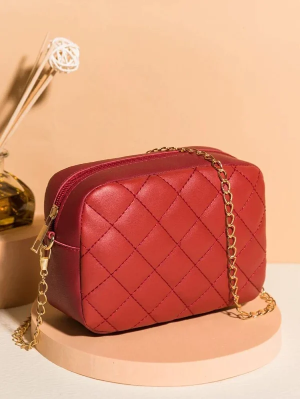 Urban Chic Crossbody Bag - Maroon - Image 2