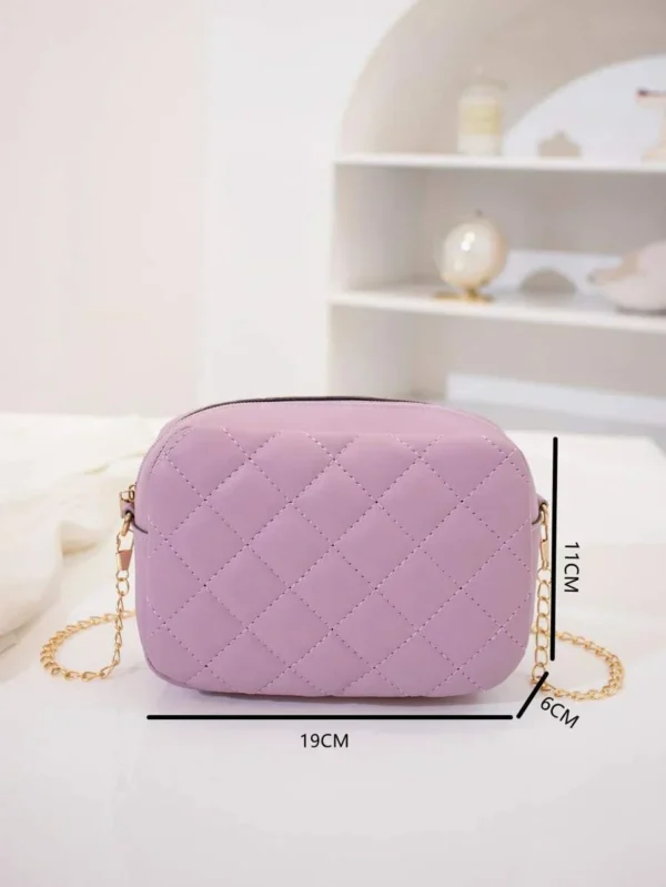 Urban Chic Crossbody Bag - beige & White - Image 4