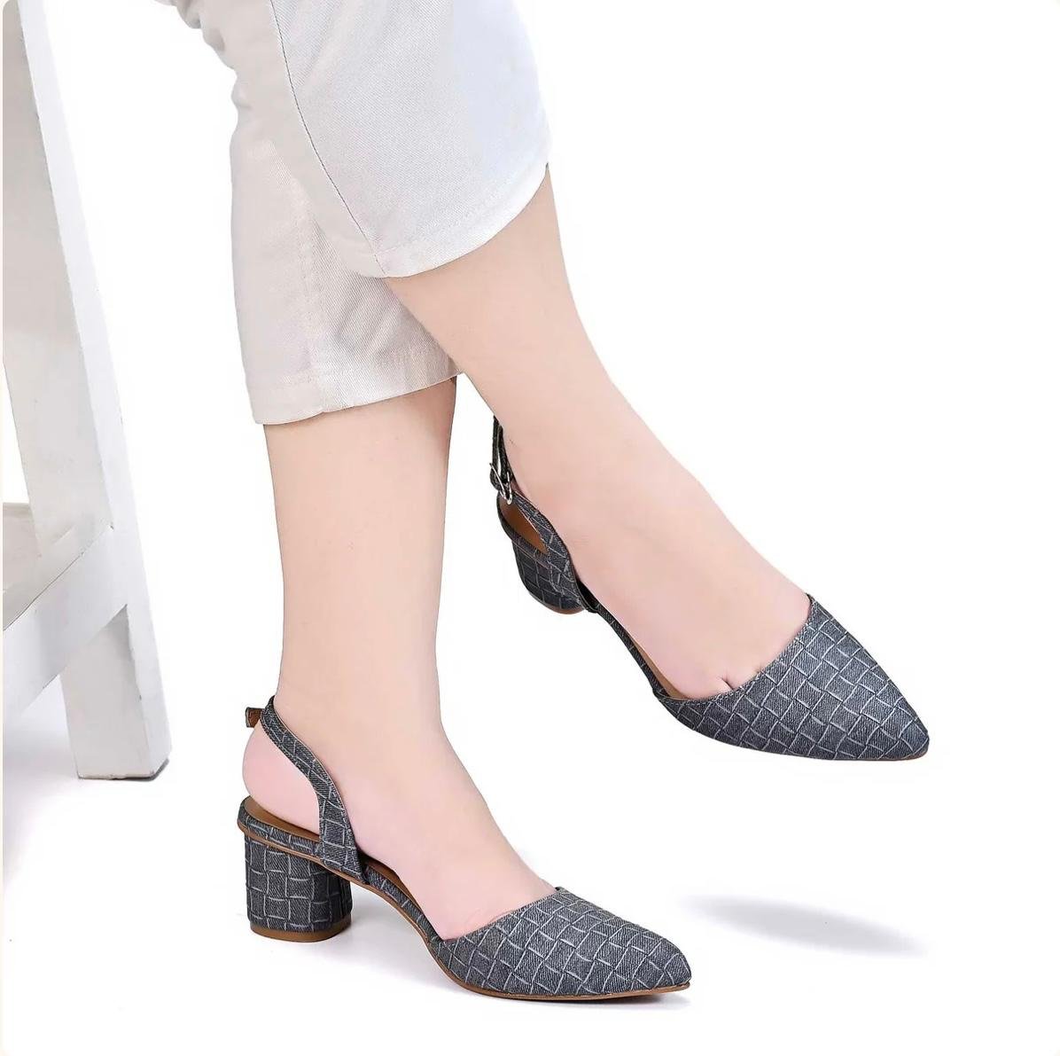 Woven Chic Pumps – Elegant Slingback Heels for Women - Image 3