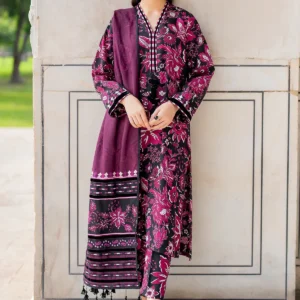 Baroque Printed Chiffon Dupatta 3pc
