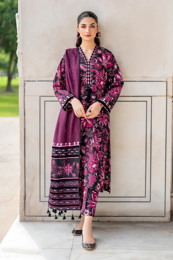 Baroque Printed Chiffon Dupatta 3pc