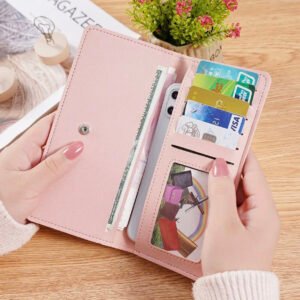 Women's Long Slim Wallet – Minimalist Fashion Purse for Everyday Use