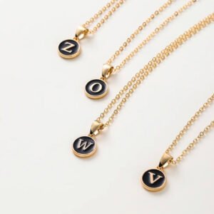A–Z Letter Pendant Necklace – Cool Alphabet Jewelry Gift for Girls, Boys & Women