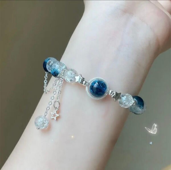 Star Charm Tassel Beaded Bracelet for Girls & Women – Elegant, Light Luxury Fashion Gift - Image 2