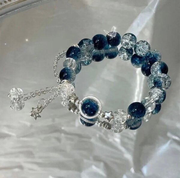 Star Charm Tassel Beaded Bracelet for Girls & Women – Elegant, Light Luxury Fashion Gift - Image 4