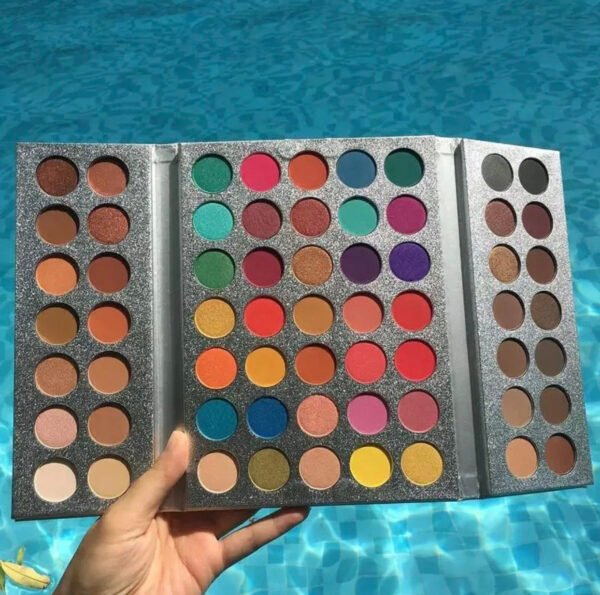 XQM 63-Color Eyeshadow Palette – Highly Pigmented Matte, Shimmer & Glitter Shades | Waterproof & Long-Lasting Professional Makeup Kit - Image 2