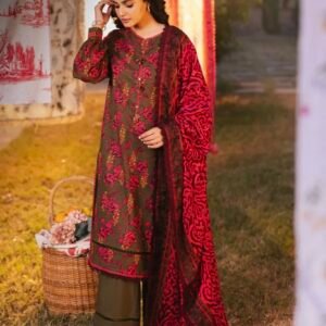 Asim Jofa Unstitched Lawn Suit 2025 – AJUBJ-19 | 3-Piece Printed Lawn Dress Design for Women
