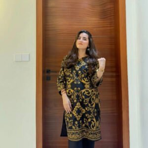 2025 Stitched Printed 2-Piece Dress for Women & Girls – Stylish Suit Set for Casual & Semi-Formal Wear