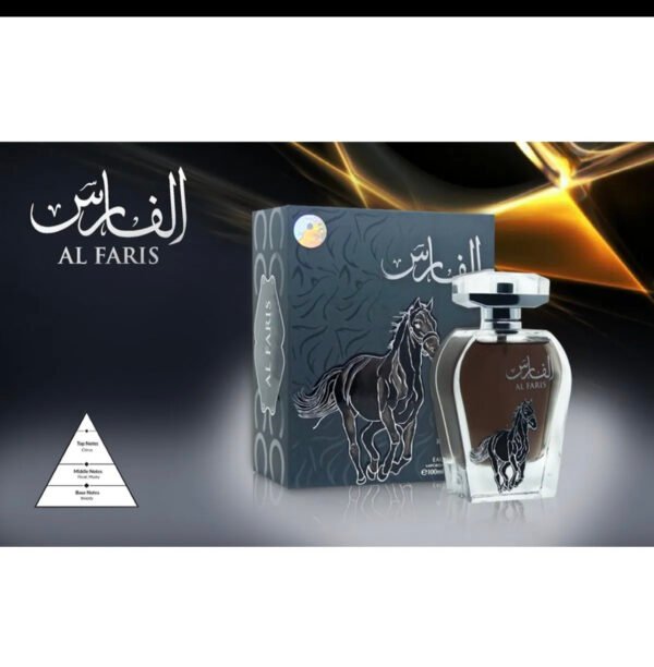 Al Faris by Arabiyat – Eau de Parfum 100ml | Long-Lasting Luxury Perfume Spray for Men - Image 3