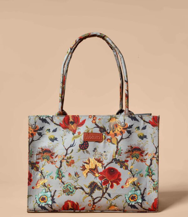 Floral Print Everyday Tote Bag – Stylish & Spacious Carryall for Women and Girls