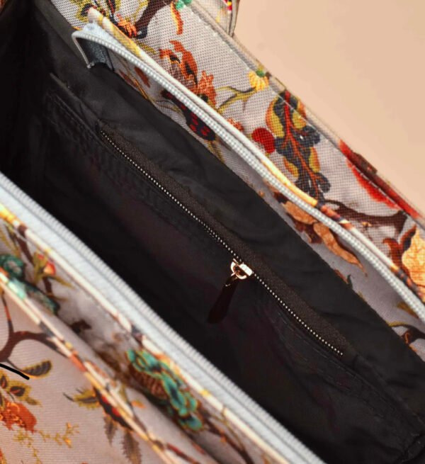 Floral Print Everyday Tote Bag – Stylish & Spacious Carryall for Women and Girls - Image 4